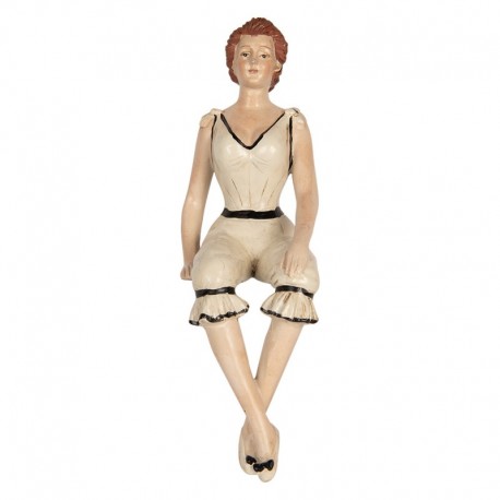 Dekoracja Vintage Siedząca Kobieta Clayre & Eef