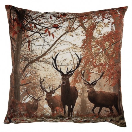 Poszewka Dekoracyjna z Jeleniami A Clayre & Eef
