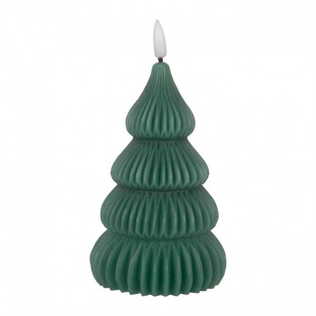Świeca LED Choinka Ciemnozielona Clayre & Eef