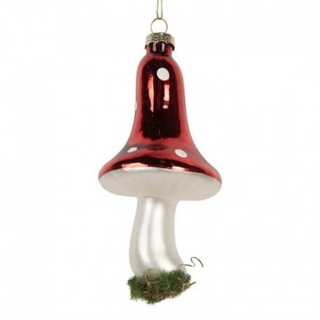 Szklana Bombka Muchomor B Clayre & Eef