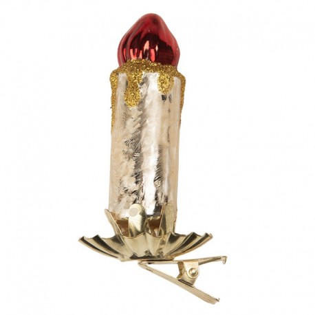 Bombka z Klipsem Świeczka B Clayre & Eef