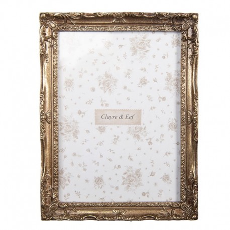 Złota Ramka Na Zdjęcie w Starym Stylu A Clayre & Eef
