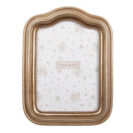Złota Ramka Na Zdjęcie w Starym Stylu C Clayre & Eef