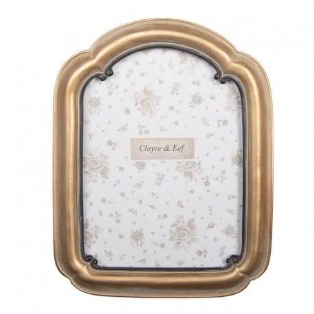 Złota Ramka Na Zdjęcie w Starym Stylu D Clayre & Eef