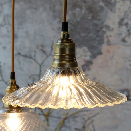 Szklana Lampa Wisząca Chic Antique B