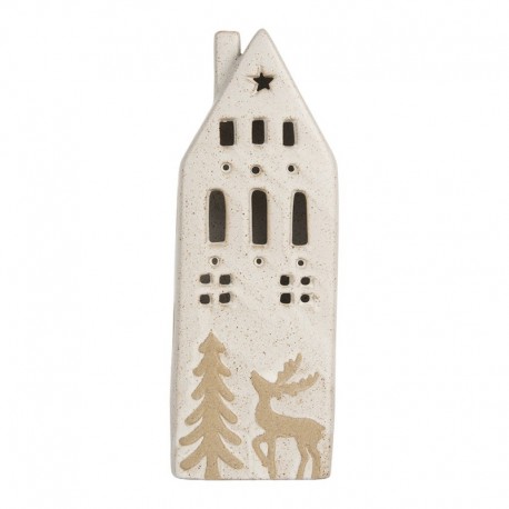 Domek LED Ceramiczny Świąteczny A Clayre & Eef