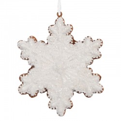 Zawieszka Na Choinkę Pierniczek Śnieżynka A Clayre & Eef