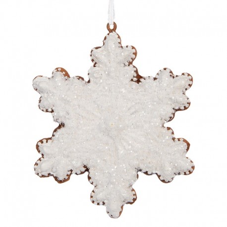 Zawieszka Na Choinkę Pierniczek Śnieżynka A Clayre & Eef
