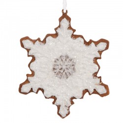 Zawieszka Na Choinkę Pierniczek Śnieżynka B Clayre & Eef