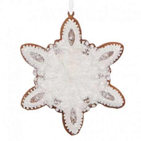 Zawieszka Na Choinkę Pierniczek Śnieżynka D Clayre & Eef