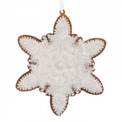 Zawieszka Na Choinkę Pierniczek Śnieżynka G Clayre & Eef