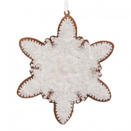 Zawieszka Na Choinkę Pierniczek Śnieżynka G Clayre & Eef