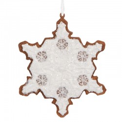 Zawieszka Na Choinkę Pierniczek Śnieżynka H Clayre & Eef