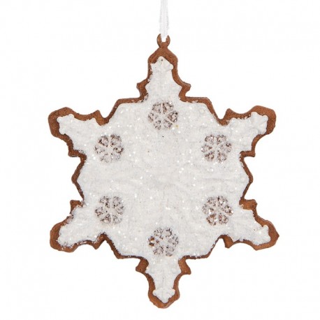 Zawieszka Na Choinkę Pierniczek Śnieżynka H Clayre & Eef