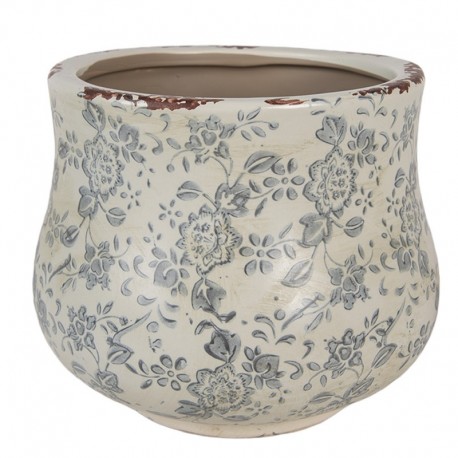 Osłonka Na Doniczkę w Niebieskie Kwiaty C Clayre & Eef