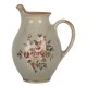 Ceramiczny Dzbanek Ozdobny Szary w Kwiaty B Clayre & Eef