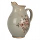 Ceramiczny Dzbanek Ozdobny Szary w Kwiaty B Clayre & Eef