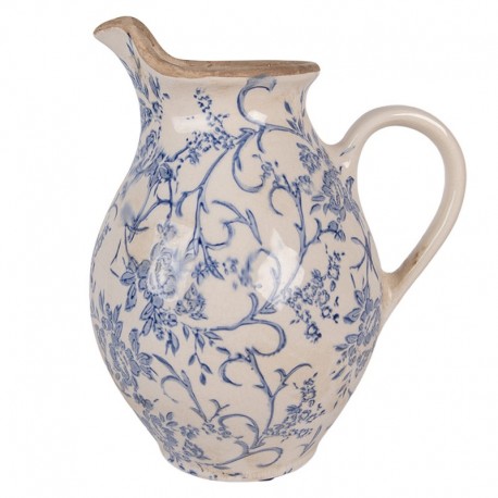 Ceramiczny Dzbanek Ozdobny Beżowy A Clayre & Eef