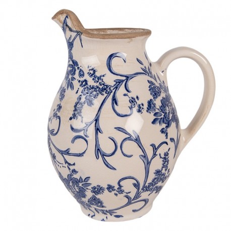 Ceramiczny Dzbanek Ozdobny Beżowy B Clayre & Eef