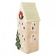 Świąteczny Lampion Domek Ceramiczny A Clayre & Eef