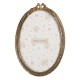 Złota Ramka Na Zdjęcia Owalna Clayre & Eef