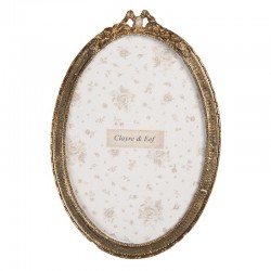 Złota Ramka Na Zdjęcia Owalna Clayre & Eef