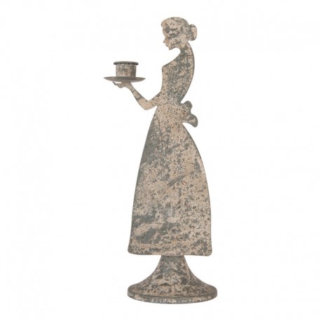 Świecznik Vintage Kobieta B Clayre & Eef