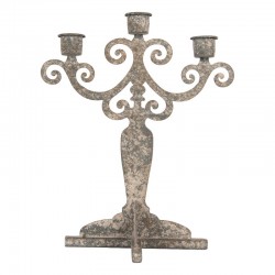 Świecznik Vintage Metalowy Wieloramienny D Clayre & Eef