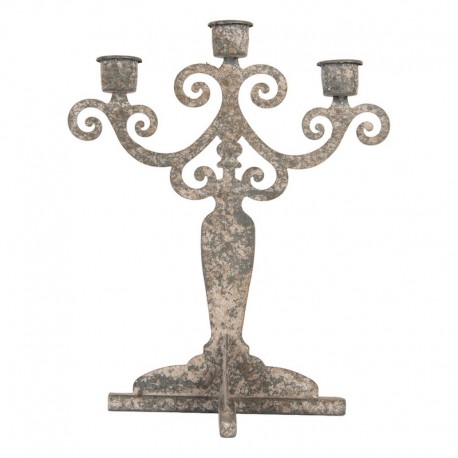Świecznik Vintage Metalowy Wieloramienny D Clayre & Eef