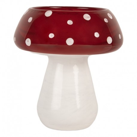 Świecznik Muchomor Szklany A Clayre & Eef