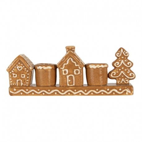 Świecznik Bożonarodzeniowy Pierniczki Clayre & Eef