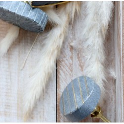 Gałka Meblowa Marmurowa Chic Antique Szara A