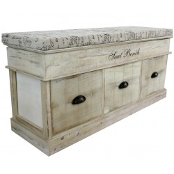 Komoda z Siedziskiem Prowansalska Postarzana