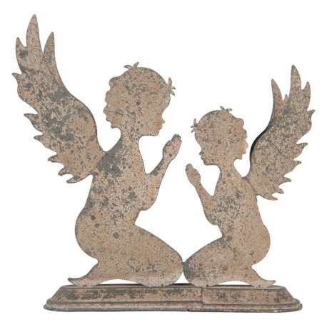 Dekoracja Vintage Aniołki Metalowa Clayre & Eef