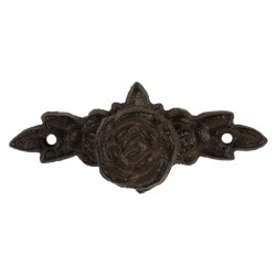 Żeliwna Gałka Meblowa Brązowa Róża Clayre & Eef