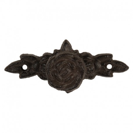 Żeliwna Gałka Meblowa Brązowa Róża Clayre & Eef