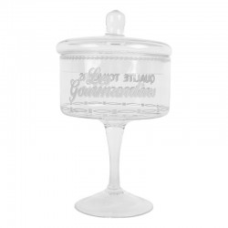 Ozdobny Słoik Na Nóżce z Francuskimi Napisami Clayre & Eef