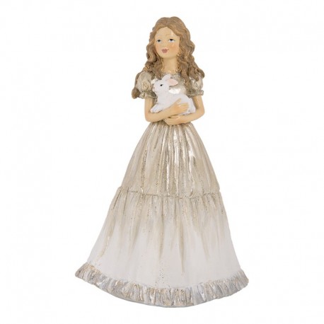 Figurka Dziewczynki z Zajączkiem Clayre & Eef