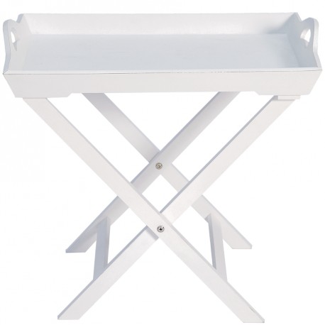 Stolik z Tacą Prowansalski Biała Riviera