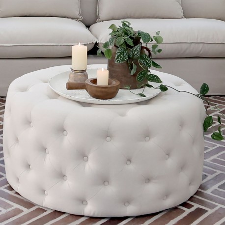 Sofa Prowansalska Len Chic Antique Malo z Pięcioma Poduszkami