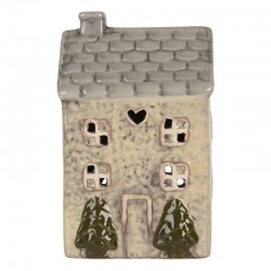 Ceramiczny Domek Na Tealight z Sercem B Clayre & Eef