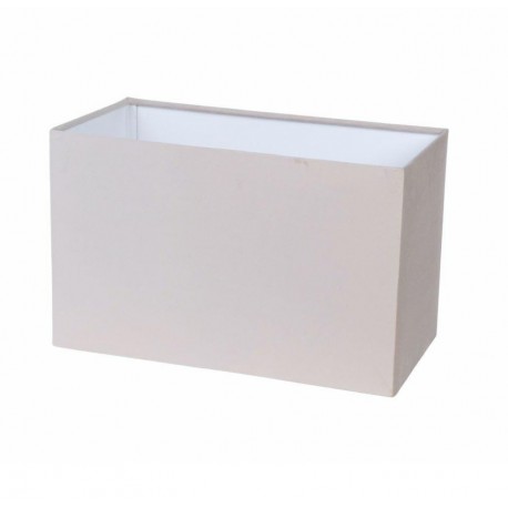 Beżowy Abażur Belldeco Plusz Prostokątny