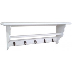 Wieszaki Ścienne z Półką Biała Riviera