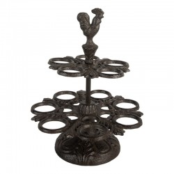 Żeliwny Stojak Na Jajka z Kogutem Clayre & Eef