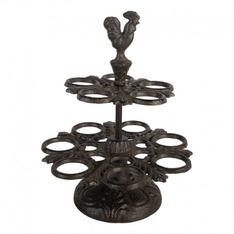 Żeliwny Stojak Na Jajka z Kogutem Clayre & Eef