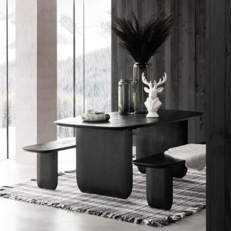 Stół Japandi Akacja Czarna J-Line