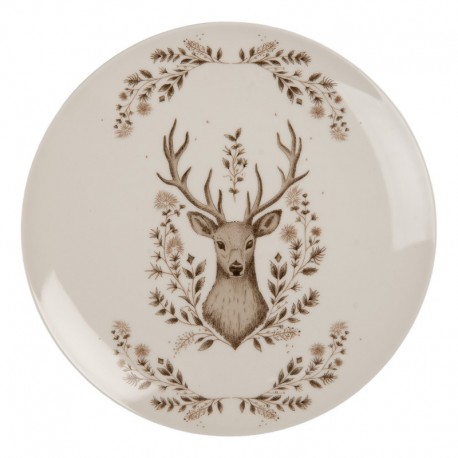 Talerz z Jeleniem Śniadaniowy Clayre & Eef