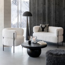 Sofa Futrzana Biała J-Line