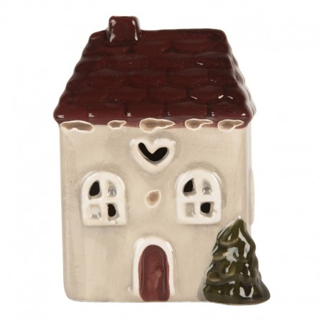 Lampion LED Domek Ceramiczny B Clayre & Eef