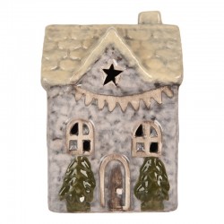 Lampion LED Domek Ceramiczny H Clayre & Eef